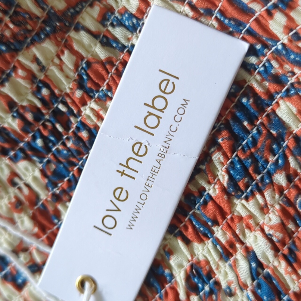 ANTHRO I NWT Smocked Tiered Boho Foral Mabel Maxi Dress by Love the Label, S - Picture 9 of 16